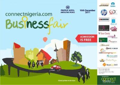 Connect Nigeria will debut with their inaugural ConnectNigeria.com Business Fair in Lagos on Saturday December 10, 2011 at the Protea Hotel, 22 Awolowo Road, Ikoyi, Lagos.