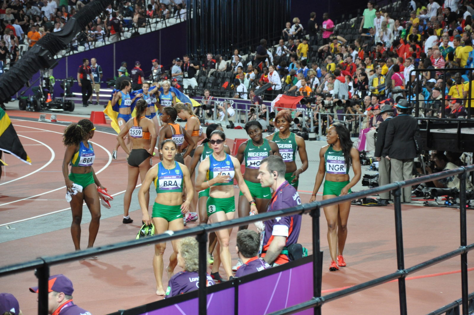 Read more about the article Nigeria’s 4x100m women quartet chat with athleticsafrica at London 2012