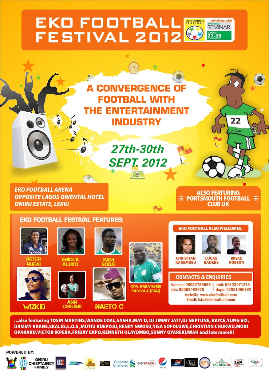 Read more about the article Eko Festival 2012/Soccerex Seminar Lagos – Sept 27-30th.