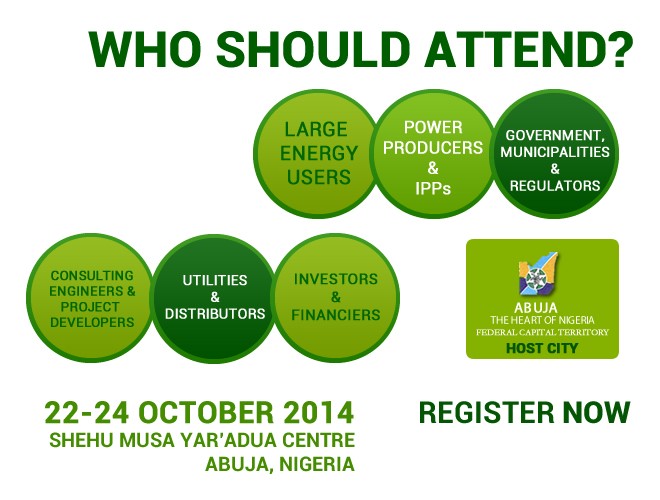 The Nigeria Alternative Energy Expo 2014 is Nigeria’s leading alternative energy Expo. NAEE 2014 takes place at the Shehu Musa Yar ‘ Adua Centre Abuja, from October 22 – 24 2014.