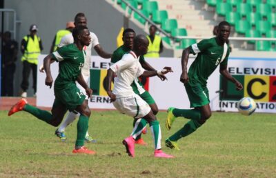 Photo Gallery: Nigerian men's football team on their way to a bronze medal at the 2015 All African Games in Brazzaville, Congo.