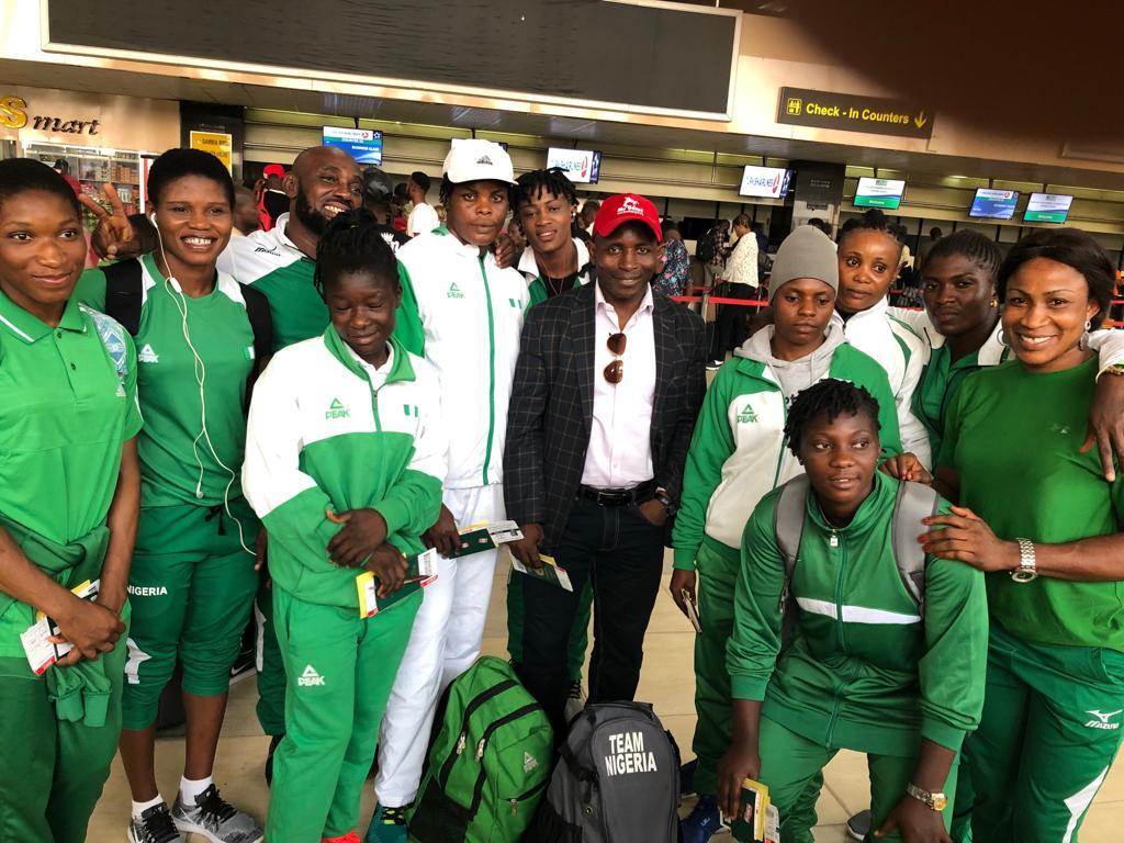 Read more about the article Team Nigeria arrive Tunisia for African Championships