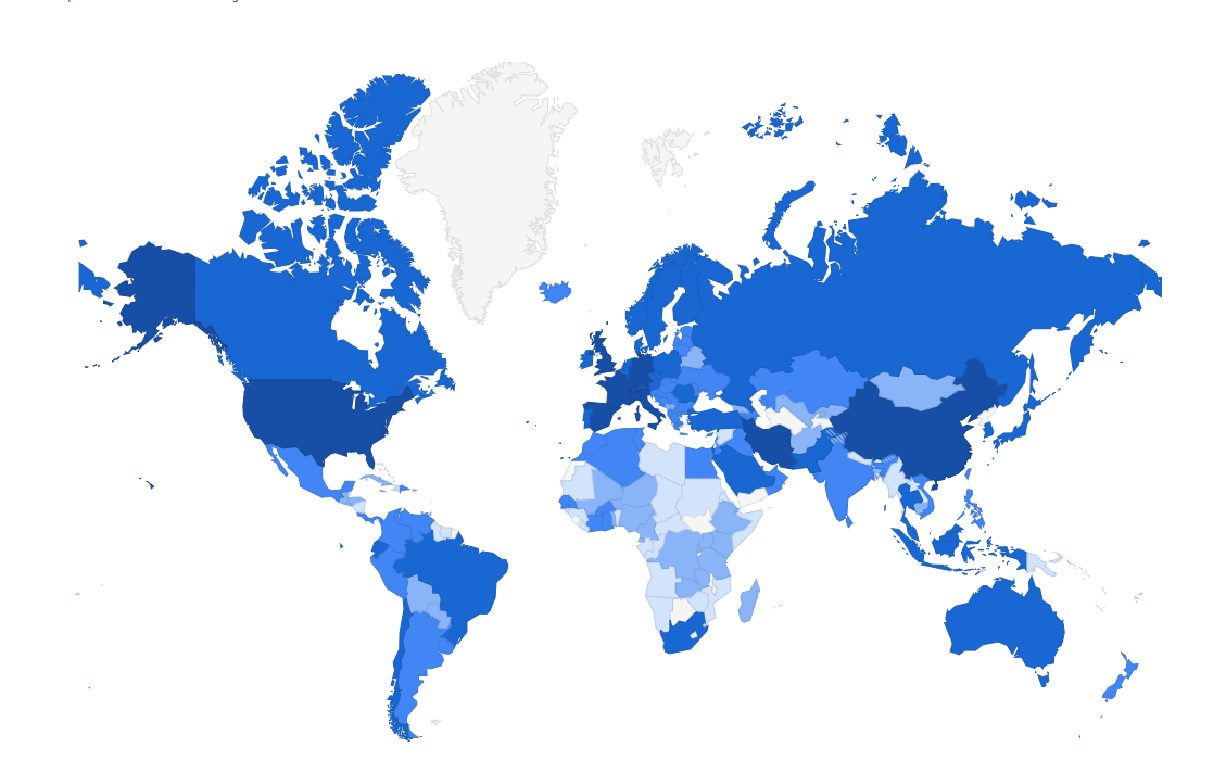 Corona Virus Map March 2020